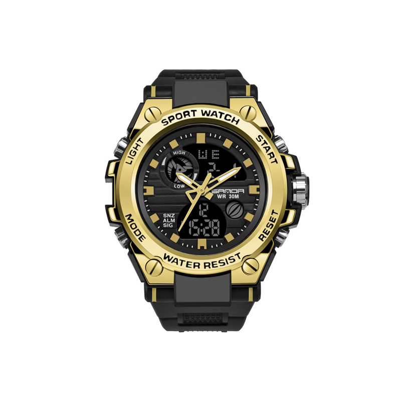 Lisslune | Men's Double Display Waterproof Luminous Watch