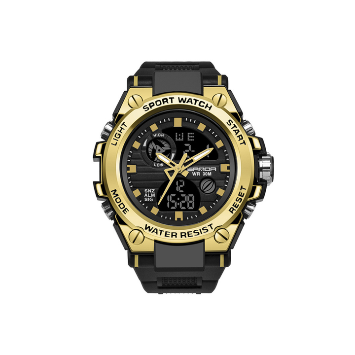 Lisslune | Men's Double Display Waterproof Luminous Watch