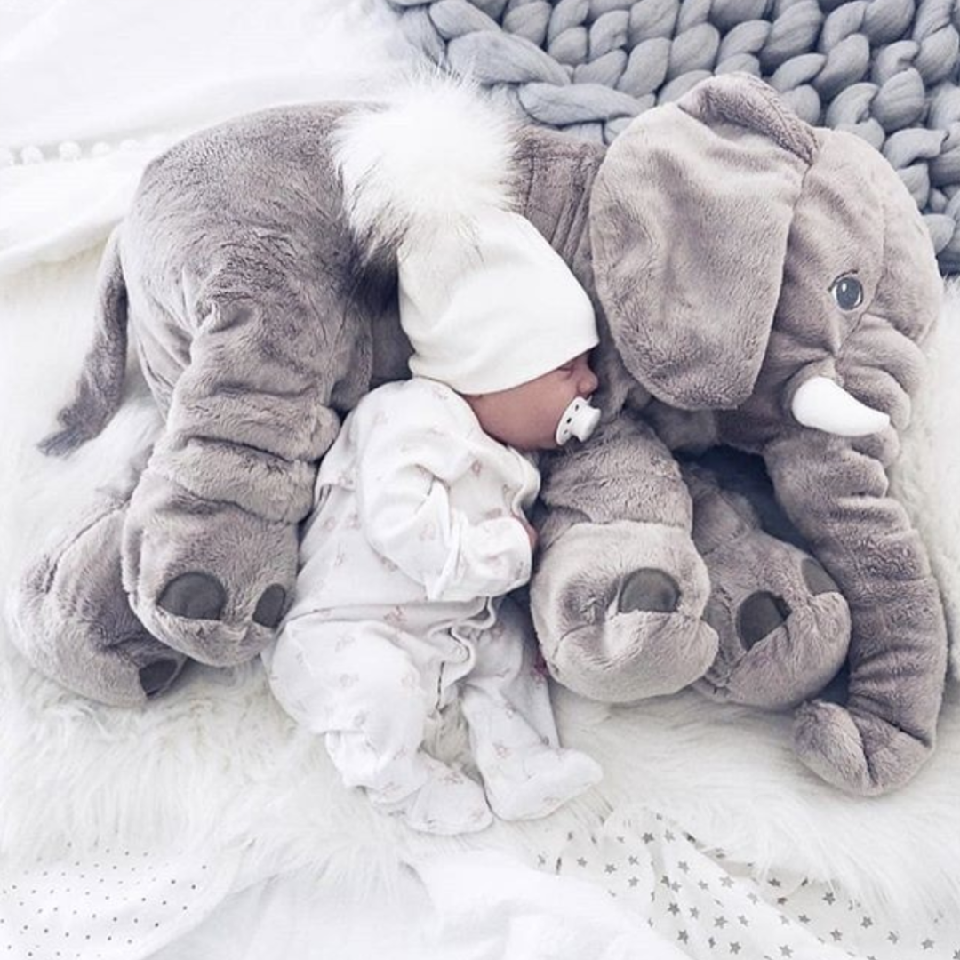 Lisslune | SnuggleTrunk Soft Plush Elephant Cuddle Cushion