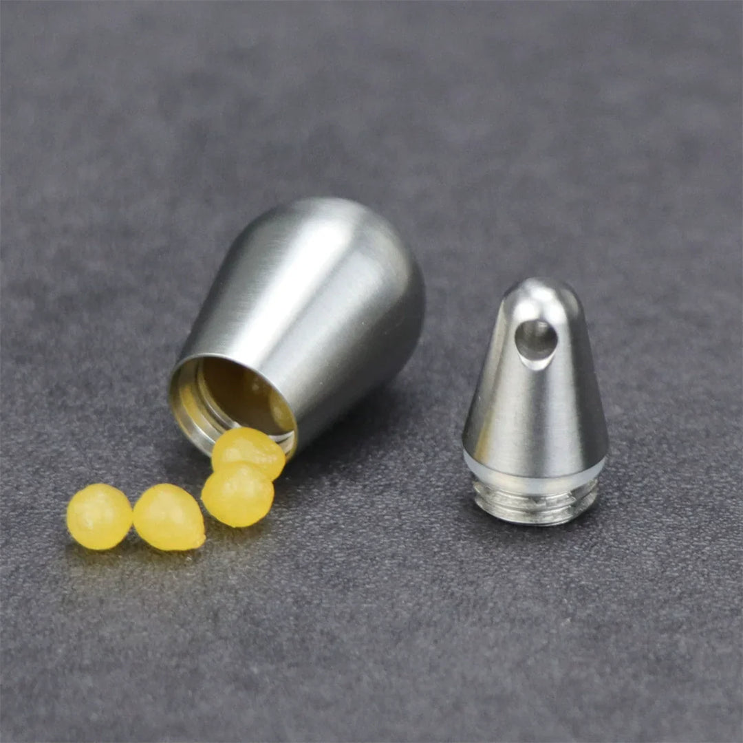Lisslune | Titanium Droplet Mini Pill Box - Waterproof Travel Case