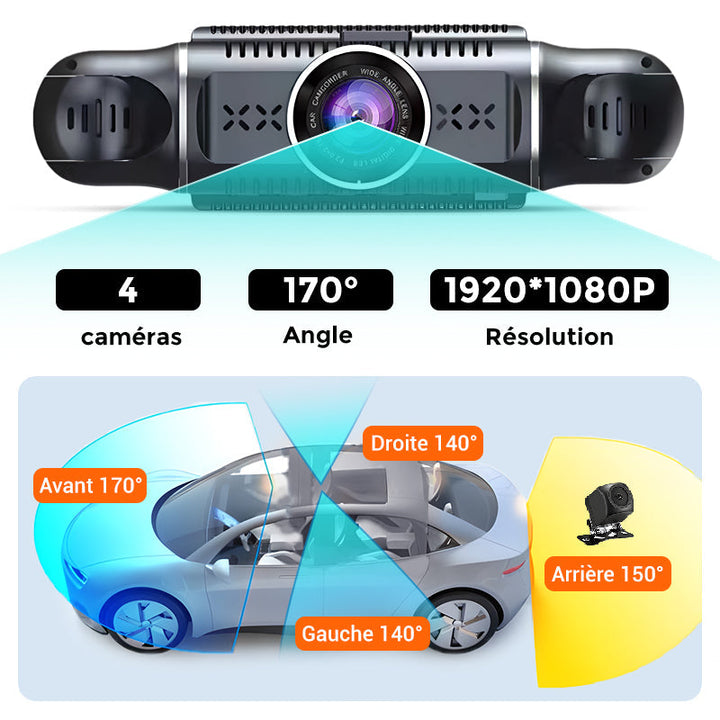 Lisslune | Special offers for new products 2025 FHD dashboard camera with 4 channels and ultra wide angle