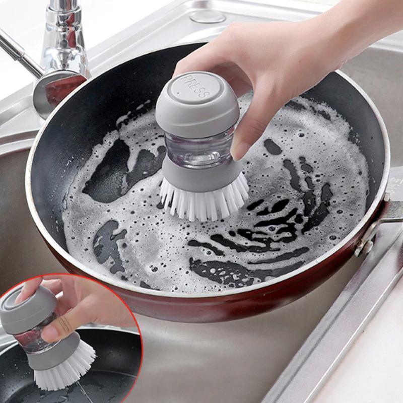 Lisslune | Dishwashing brush with integrated detergent dispenser