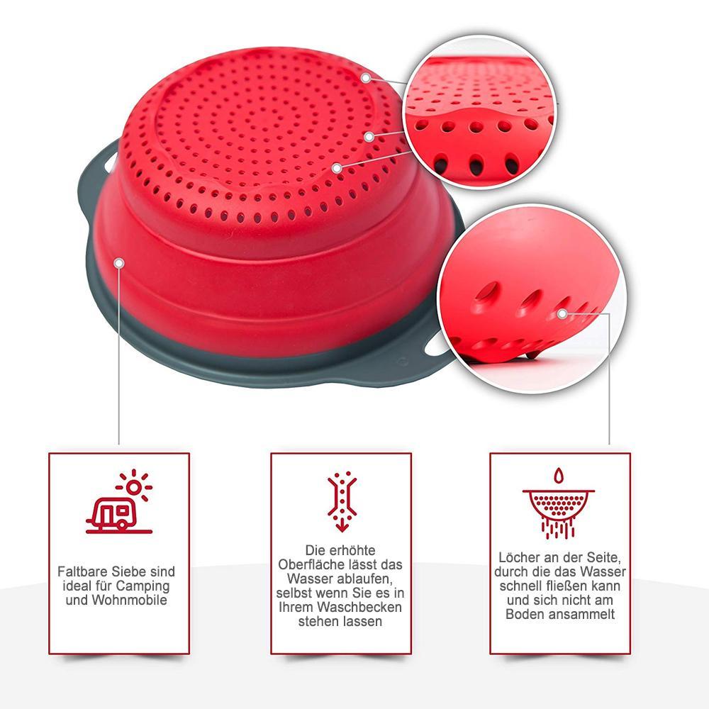 Lisslune | Silicone Foldable Drain Basket/Laundry Basket