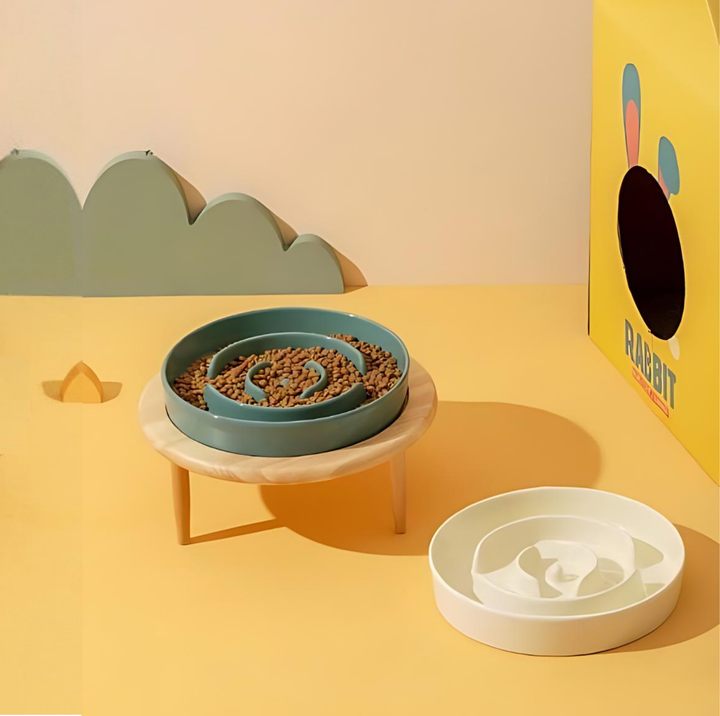 Lisslune | SlowCeramic - Elegant Craft Feeding Bowl for Pets
