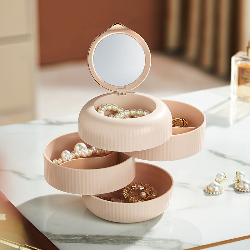 Lisslune | Elegant stackable jewelry box – Practical storage with mirror and elegant design