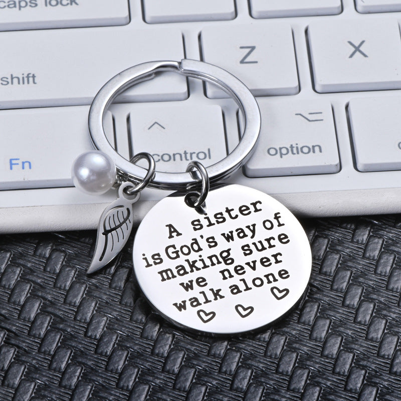 Lisslune | A sister is God's way of ensuring that we never walk alone keychain