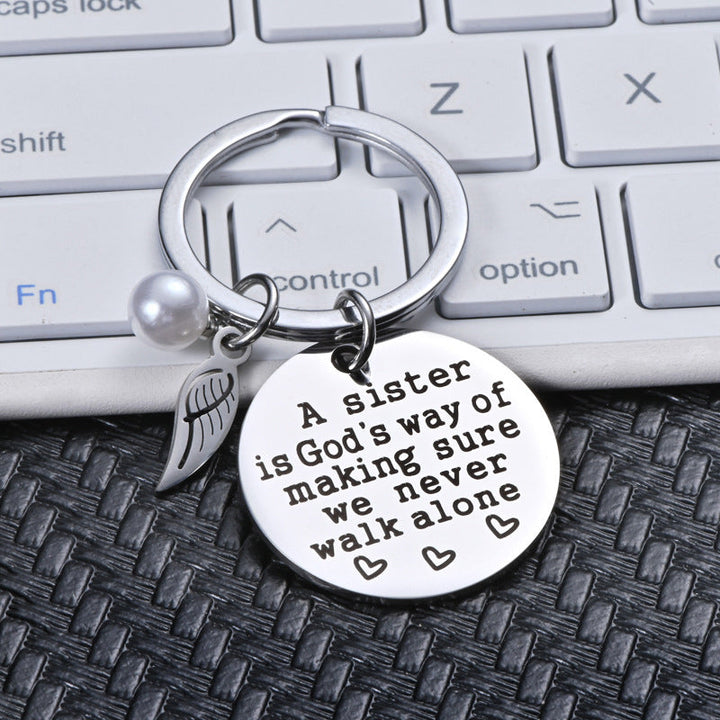 Lisslune | A sister is God's way of ensuring that we never walk alone keychain