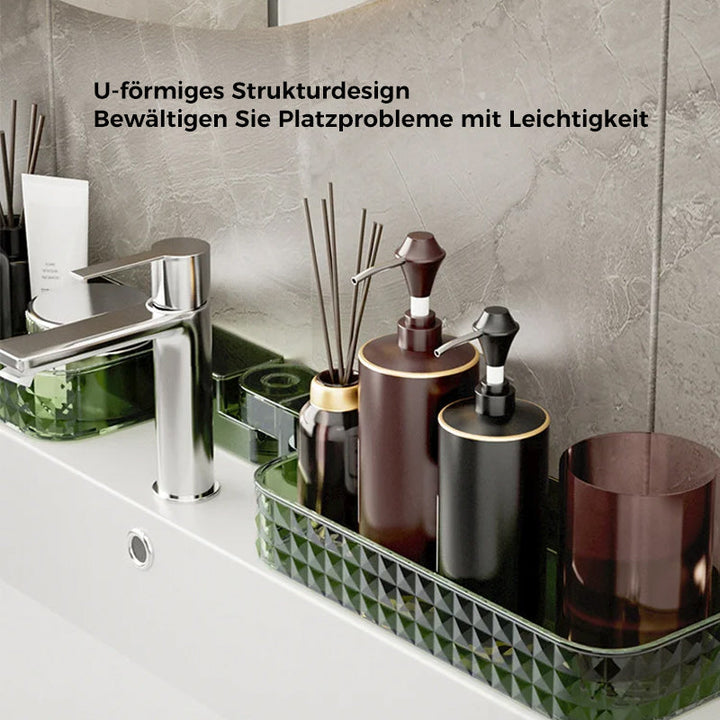 Lisslune | Multifunctional, wall-mounted, rotatable U-shaped storage corner shelf