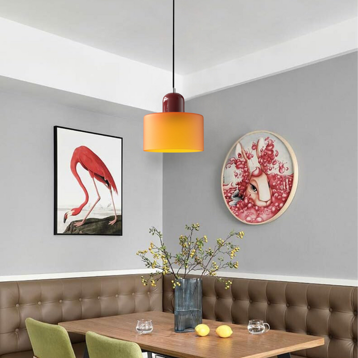 Lisslune | Glass Cylinder Pendant Light
