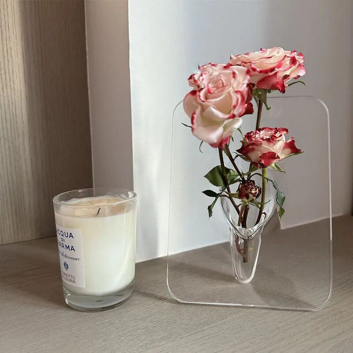 Lisslune | Creative transparent picture frame vase made of acrylic