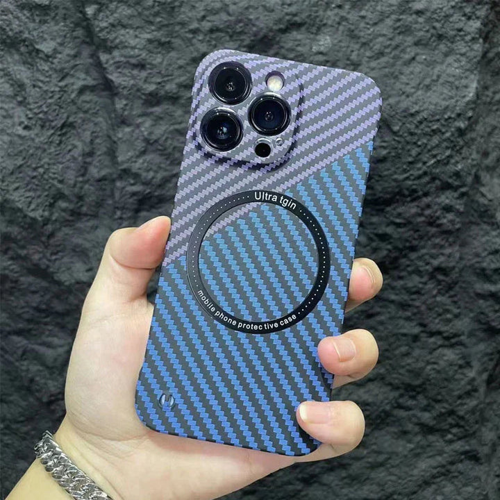 Lisslune | Frameless Magnetic Phone Case Made of Carbon Fiber for iPhone