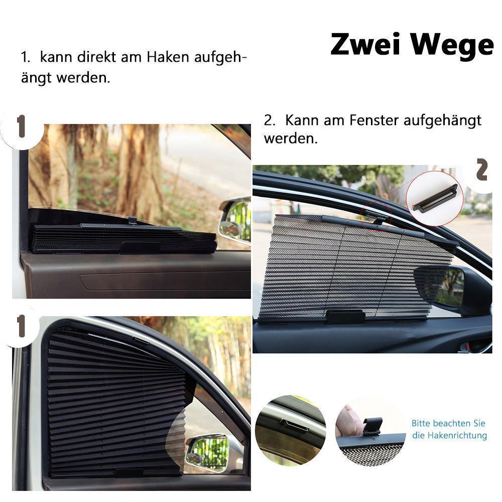 Lisslune | Car Window Sunshade Curtain, 3M Adhesive, black