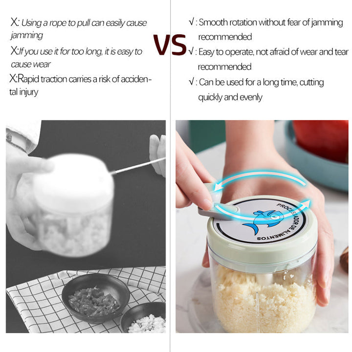 Lisslune | Portable Manual Fast Garlic Vegetable Chopper