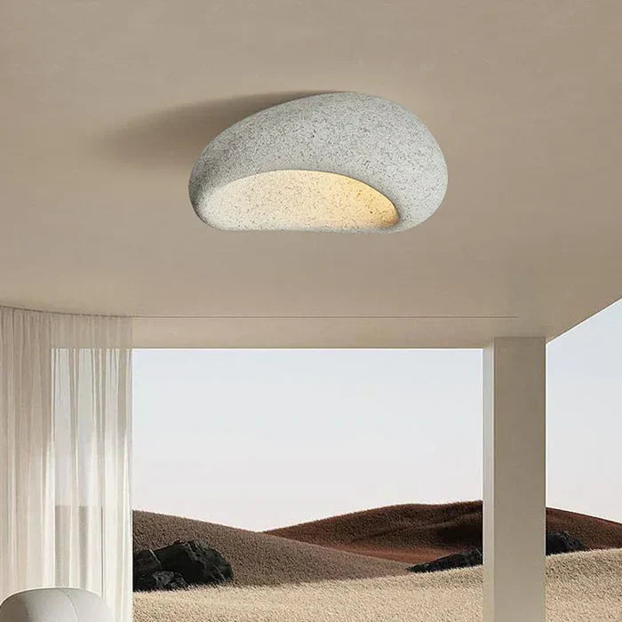 Skorter | Natural Wabi Sabi Ceiling Lamp - SereneAura