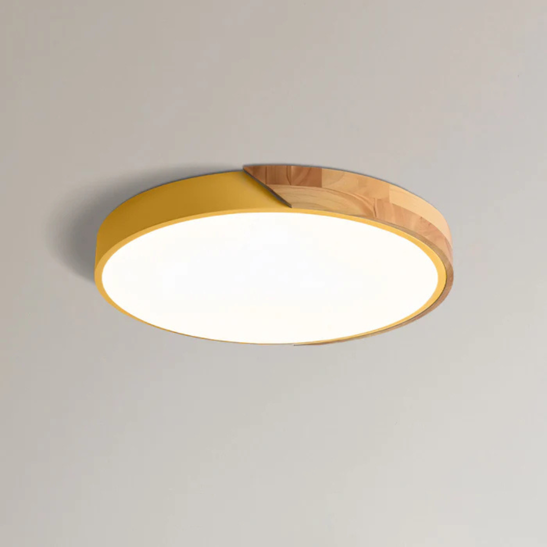 Lisslune | Delos – Scandinavian Wooden LED Ceiling Light | Modern Energy-Efficient Interior Lighting