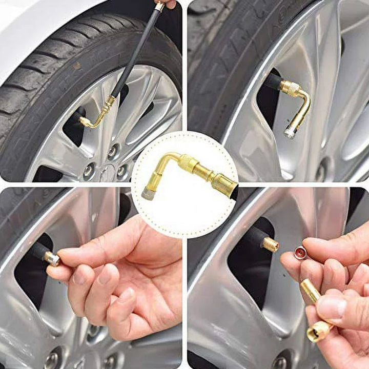 Lisslune | Universal tire valve extension adapter for car, bike, motorcycle, scooter