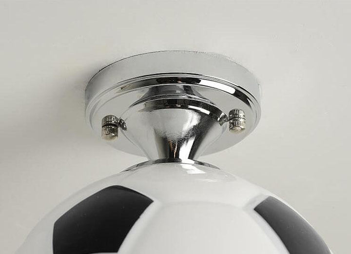 Lisslune | SportLume Creative Ceiling Light | Basketball & Football Design | Semi-Mount | Glass Lamp