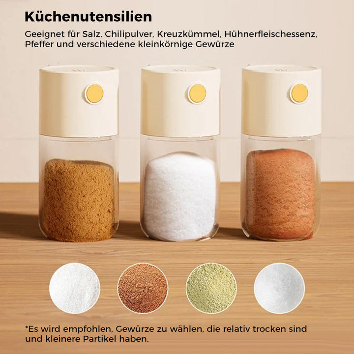 Lisslune | Salt shaker spice dispenser with adjustable filling nozzle