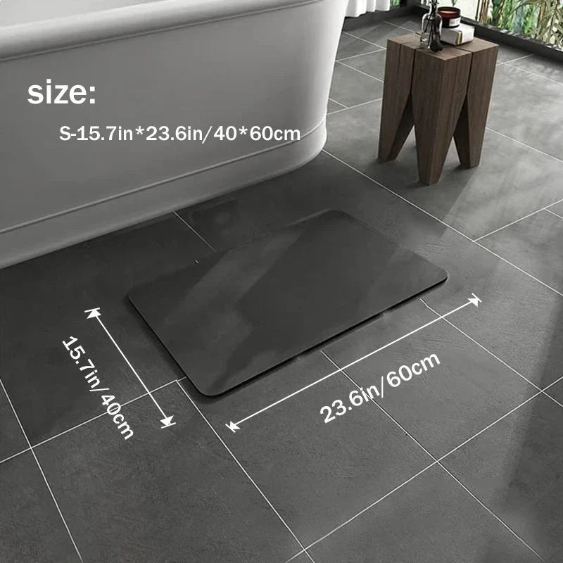 Lisslune | Non-slip diatomite bath mat