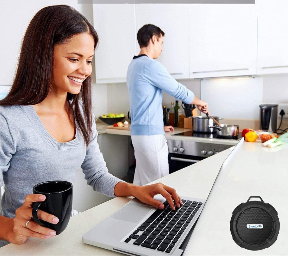 Lisslune | SoundGrip Portable Bluetooth Speaker – Wireless & Water-Resistant with Suction Cup