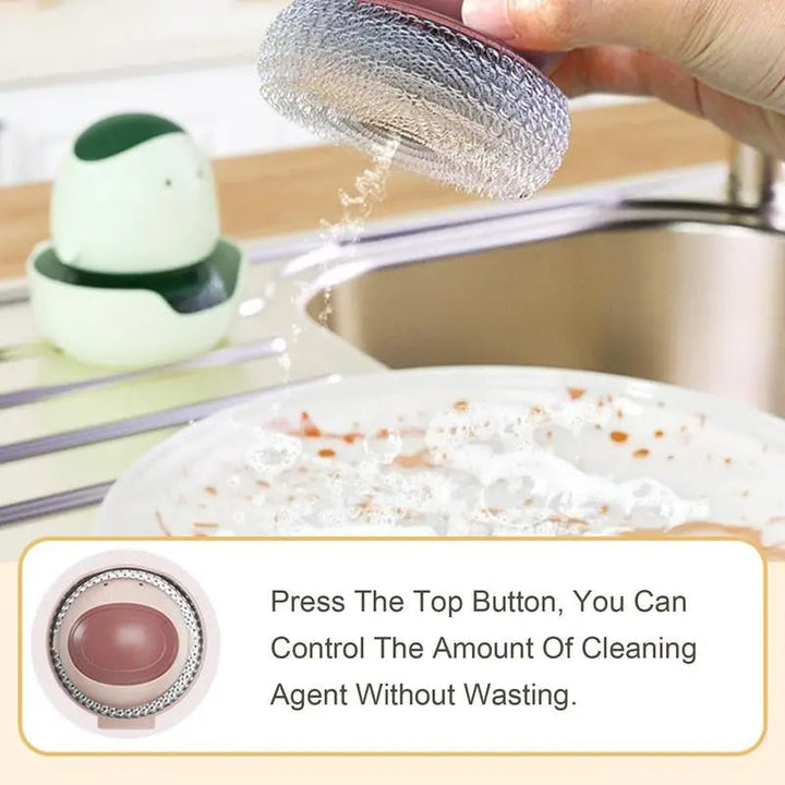 Lisslune | Automatic Liquid Dispenser Dishwashing Brush