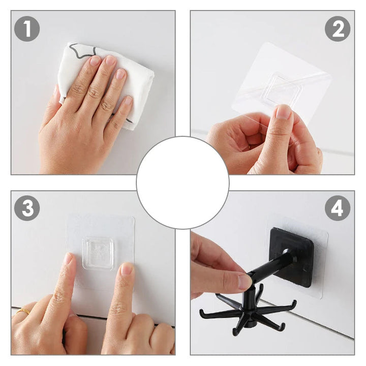 Lisslune | SwiftHook 360° Rotating Hooks – Smart Storage for Your Home
