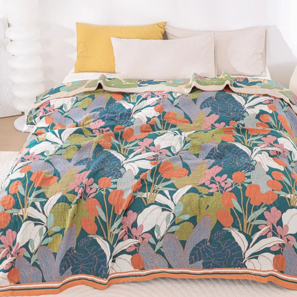 Lisslune | Garden-Inspired Cotton Gauze Blanket