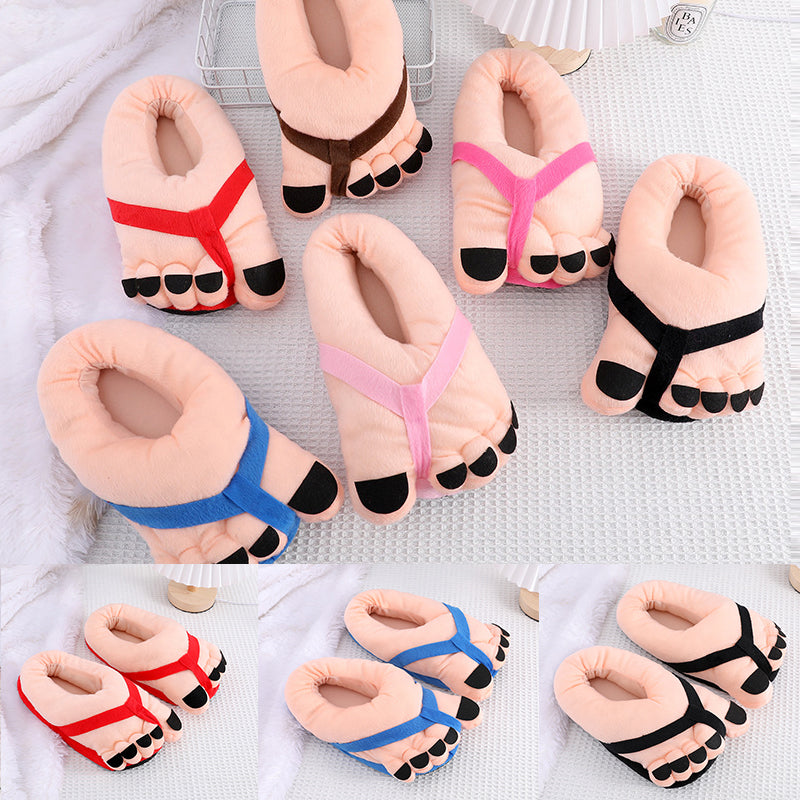 Lisslune | Funny Foot Plush Novelty Slippers