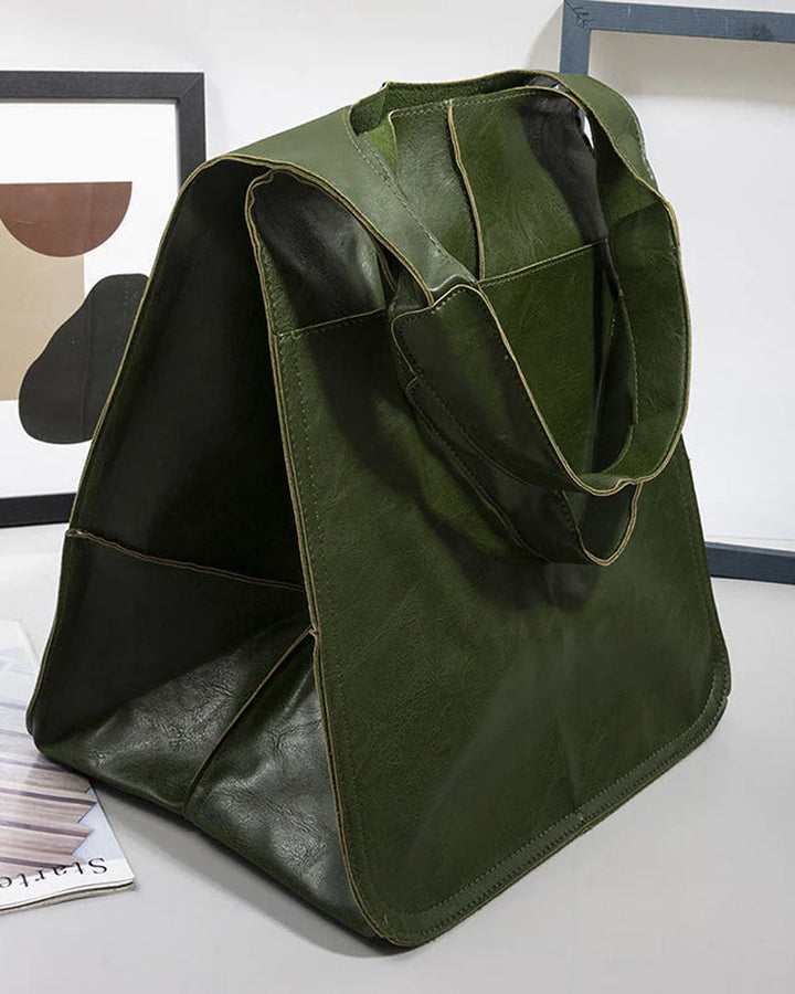 Lisslune | Chic & Sustainable Leather Bag with Large Capacity - Elegant, Versatile Women's Handbag