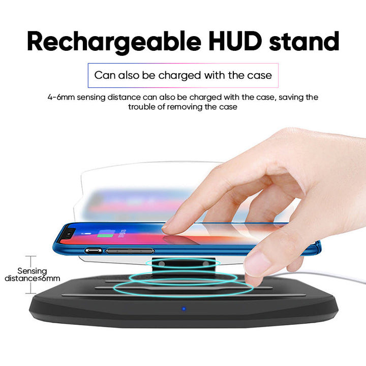 Lisslune | HUD navigation projector with wireless charging function