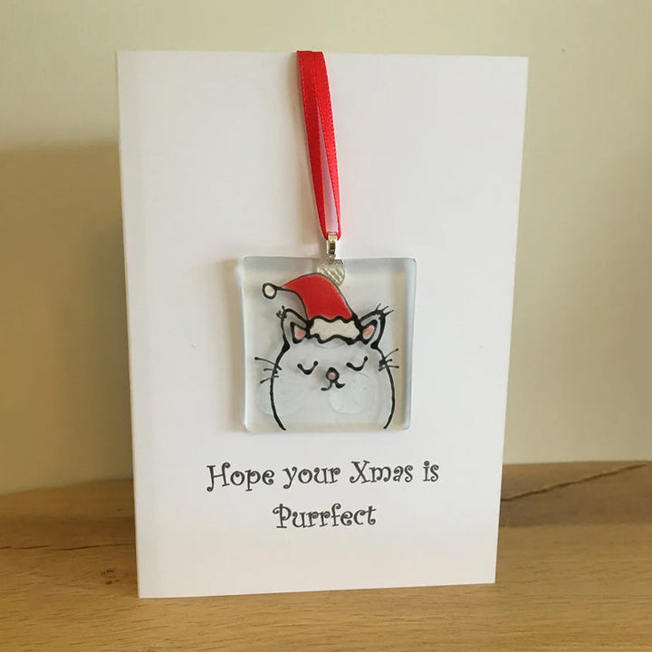Lisslune | Handmade Christmas card ornaments