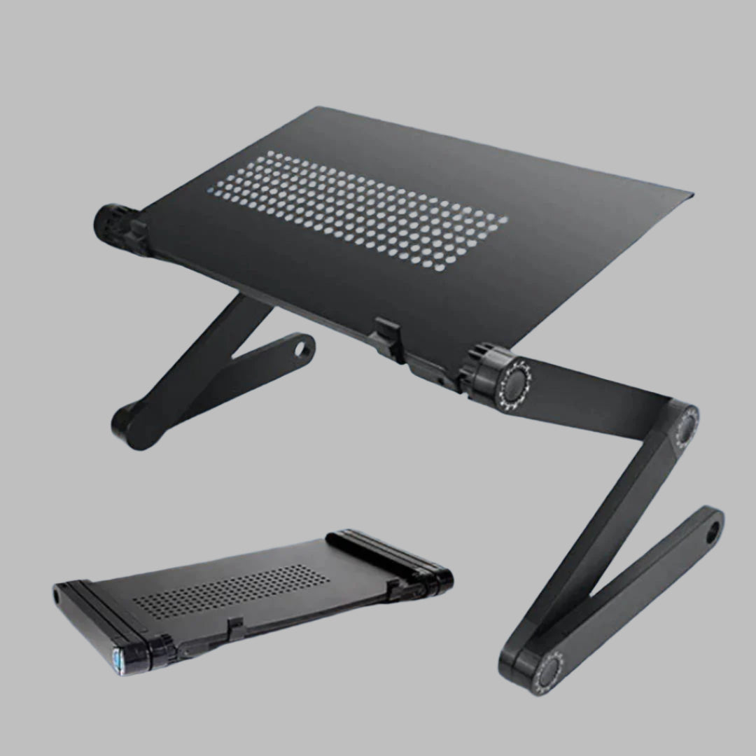 Lisslune | Adjustable Laptop Stand for Bed, Couch & Desk - Ergonomic Design with Cooling Function for Comfort and Productivity