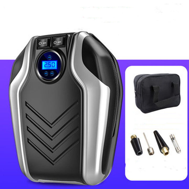 Lisslune | 12V Portable Digital Tire Inflator Air Compressor for Car Tires, with LED Light & Pressure Gauge