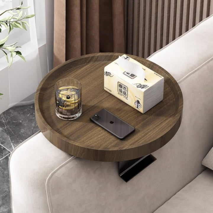 Lisslune | Sofa Armrest Walnut Tray