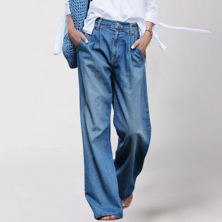 Lisslune | Comfortable wide-cut women's jeans