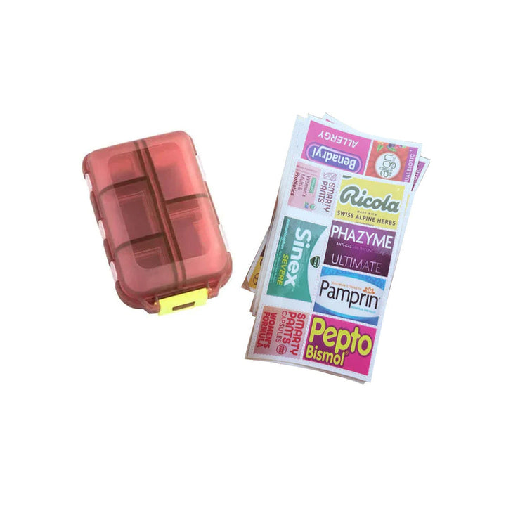 Lisslune | Portable Pill Organizer with Labels