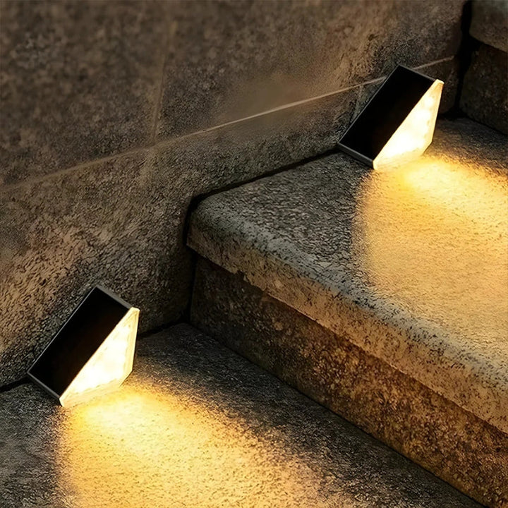 Lisslune | Outdoor Solar Stair Lights | Weatherproof, Automatic & Eco-Friendly Lighting for Safe Outdoor Spaces