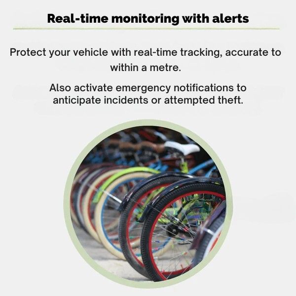 Lisslune | GPS BikeTracker | Ultra-Precise, Subscription-Free & Water-Resistant for Bicycles, Cars & Motorcycles