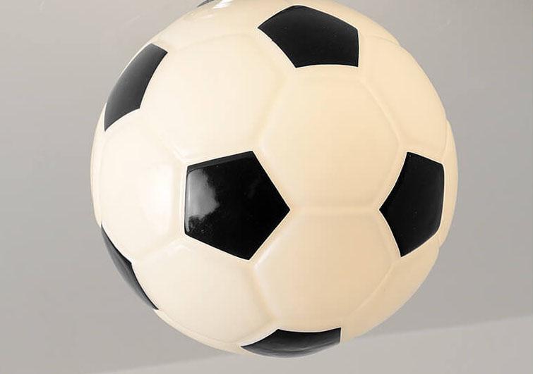 Lisslune | SportLume Creative Ceiling Light | Basketball & Football Design | Semi-Mount | Glass Lamp