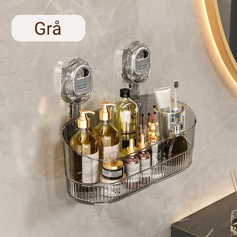 Lisslune | Storage rack with suction cup and drainage hole