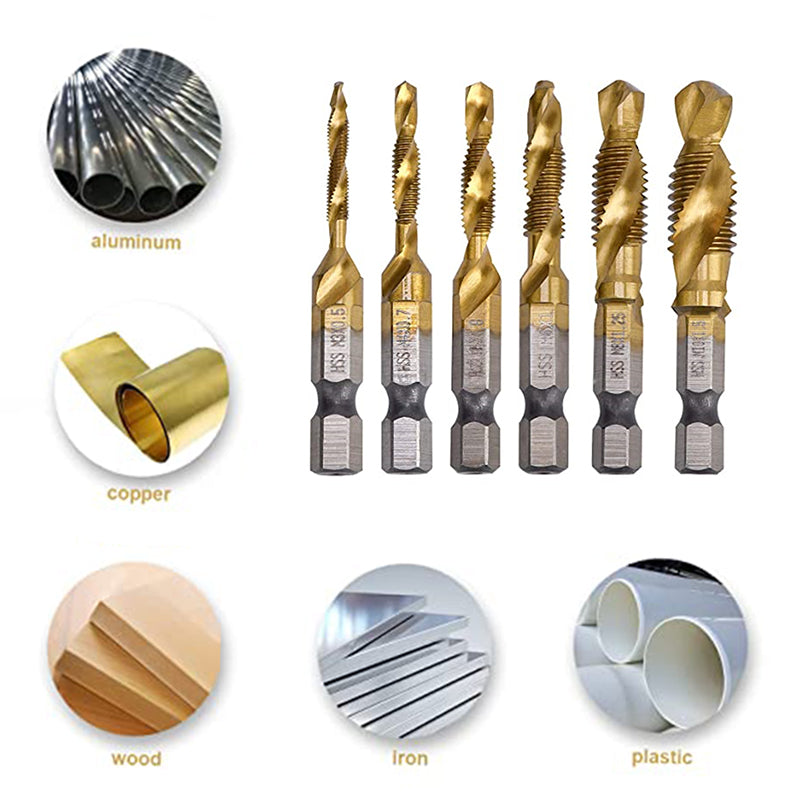 Lisslune | 6-piece metric tap bit set