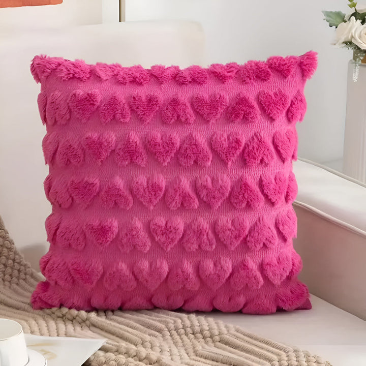 Lisslune | Plush Heart Cushion Cover