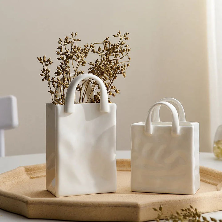 Lisslune | Tote-Style Ceramic Vase