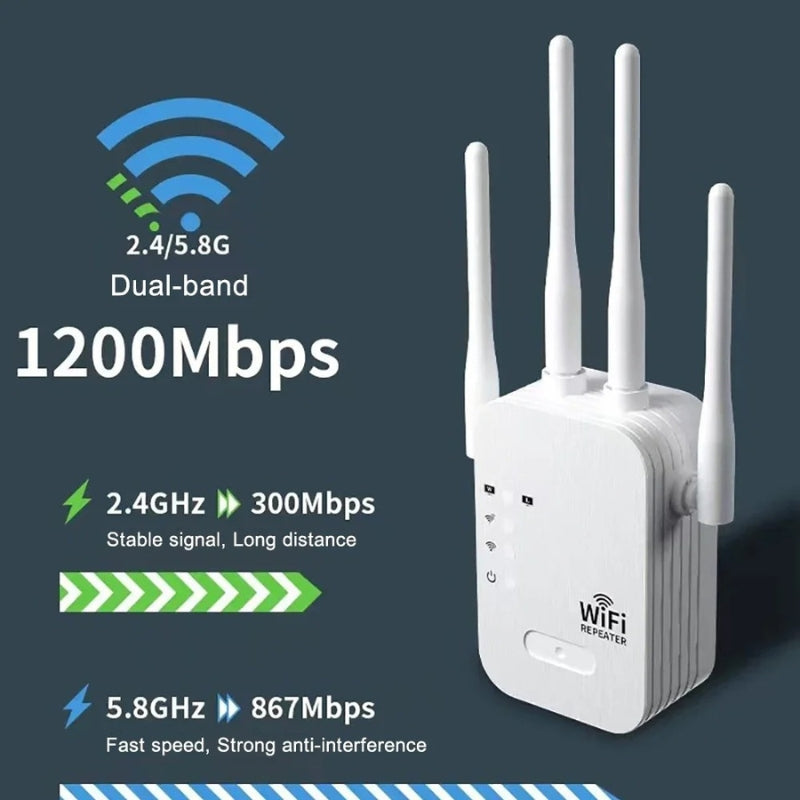 Lisslune | Outdoor WiFi Range Booster – Ultimate Signal Strength for Your Garden Office & Beyond