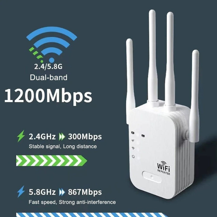 Lisslune | Outdoor WiFi Range Booster – Ultimate Signal Strength for Your Garden Office & Beyond
