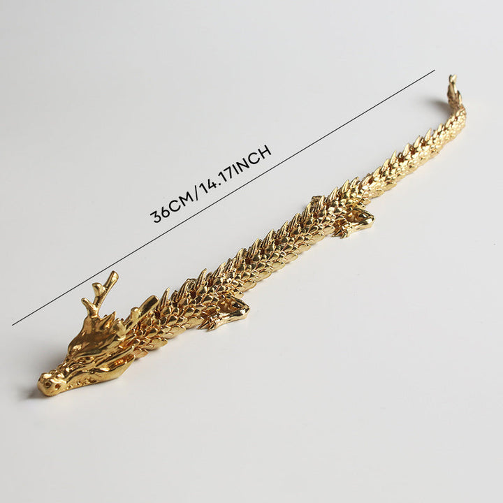 Lisslune | Gold dragon with movable joints