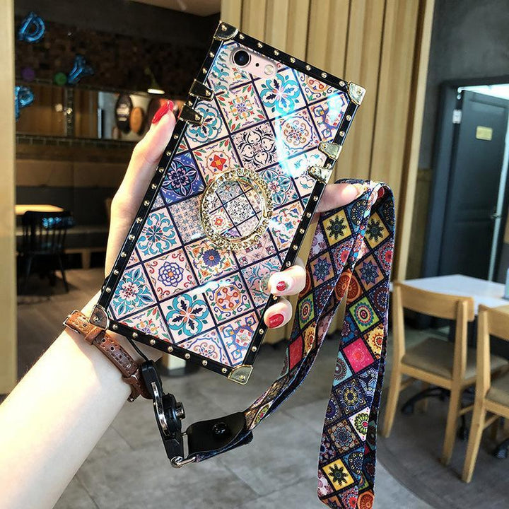 Lisslune | Bohemian Retro Bracket Phone Case for iPhone