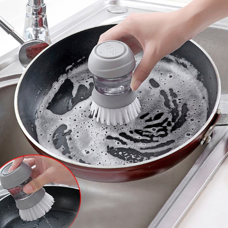 Lisslune | Non-stick Automatic Soap Dispensing Dish Cleaning Brush