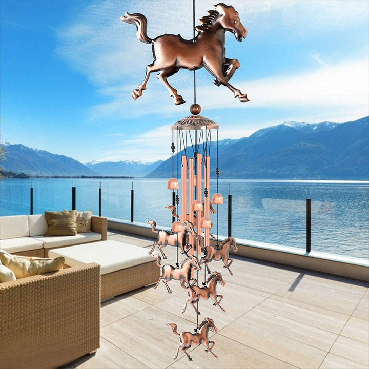Lisslune | Retro Bronze Horse Wind Chime
