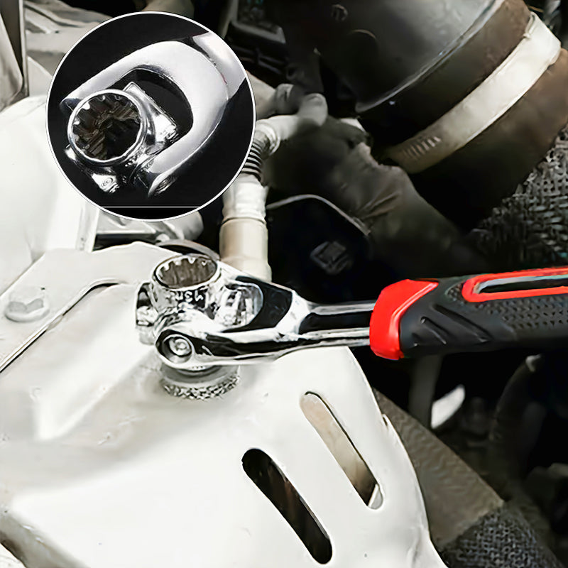 Lisslune | 52 in 1 Universal 360° Rotating Head Rubber Grip Socket Wrench
